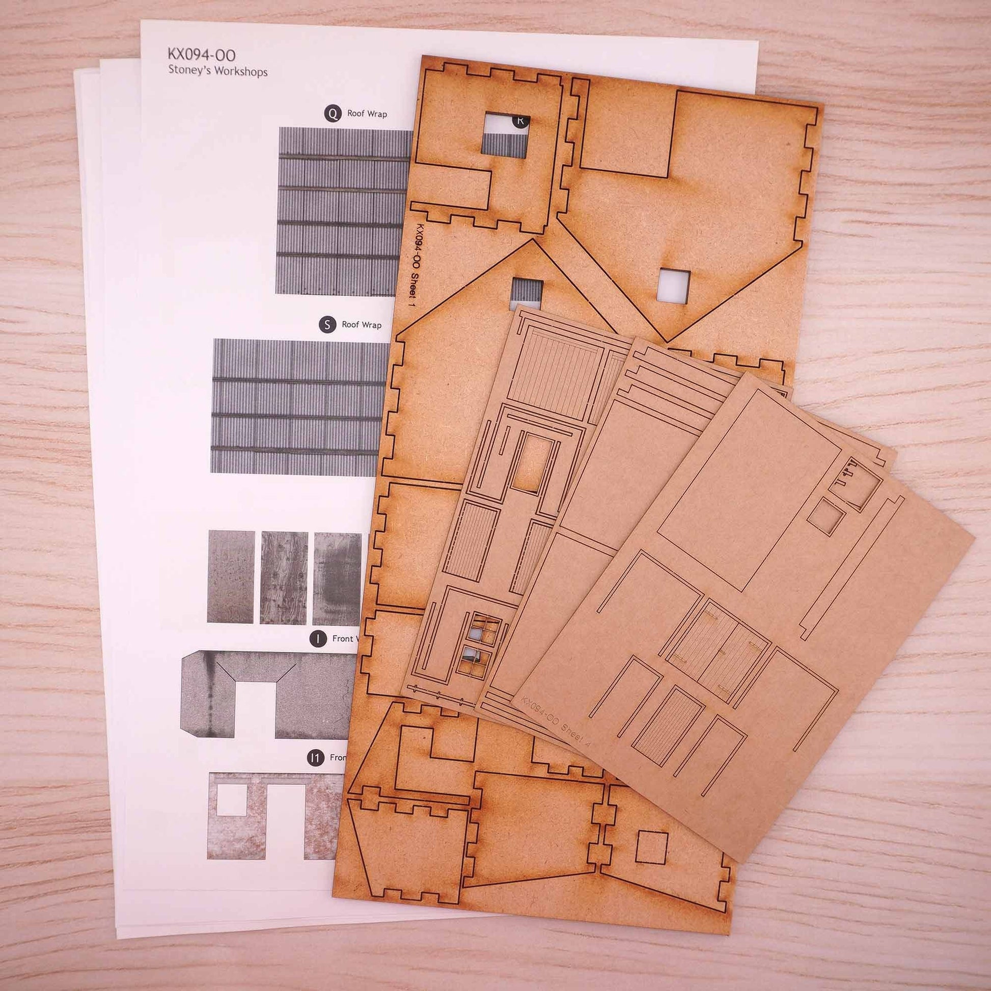 Scale Model Scenery KX094-OO Stoney's Workshops (Set of 3 Buildings) - OO / 4mm / 1:76 - Chester Model Centre