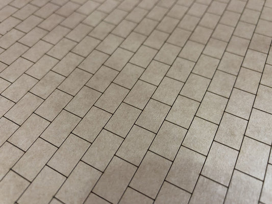 Scale Model Scenery LX232-OO 3ft x 2ft Paving Slabs Engraved Sheet (144mm x 272mm) - OO/4mm/1:76 - Chester Model Centre