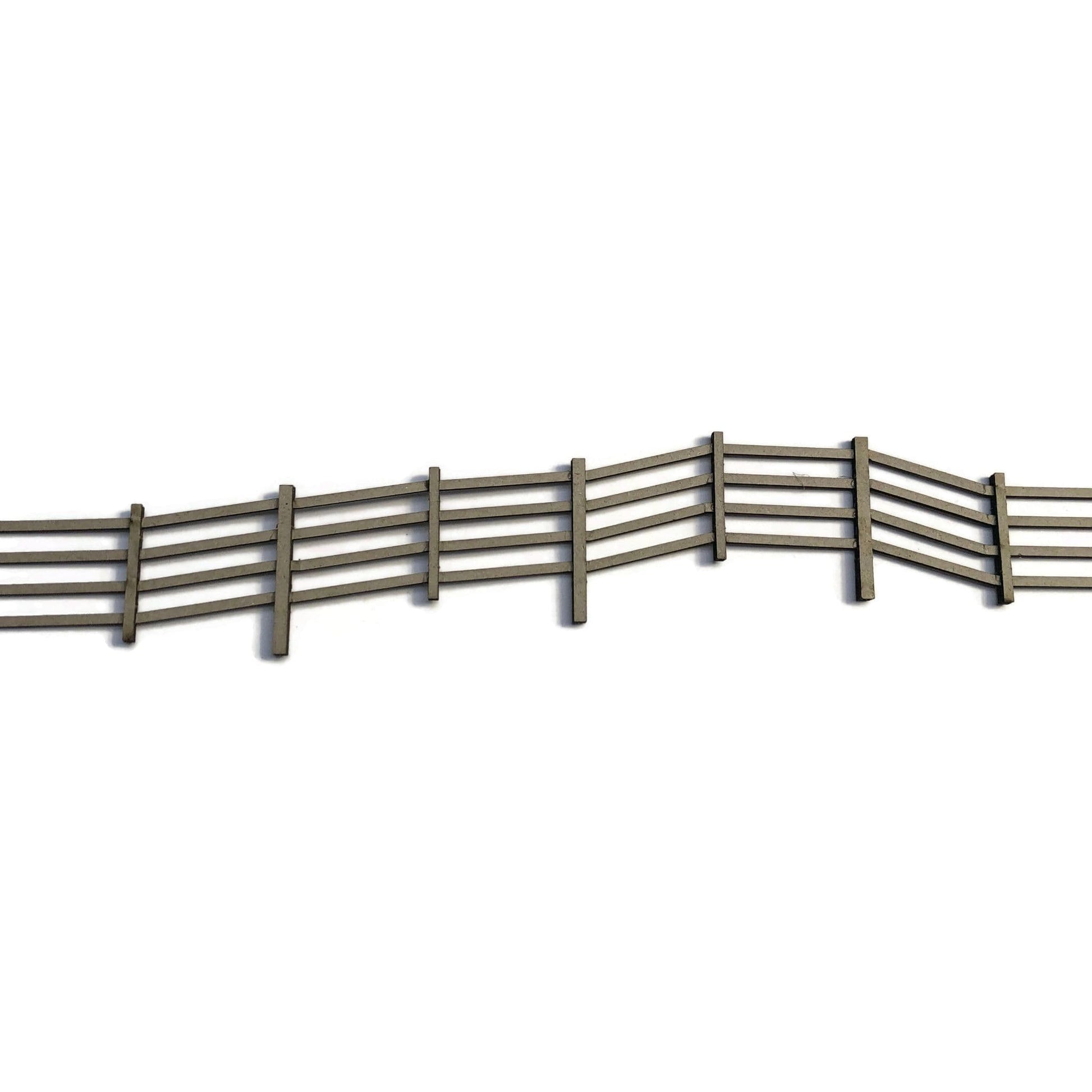 Scale Model Scenery LX236-OO Laser Cut 4ft Post & Rail Lineside Fencing OO/4mm/1:76 - Chester Model Centre