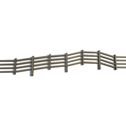 Scale Model Scenery LX236-OO Laser Cut 4ft Post & Rail Lineside Fencing OO/4mm/1:76 - Chester Model Centre