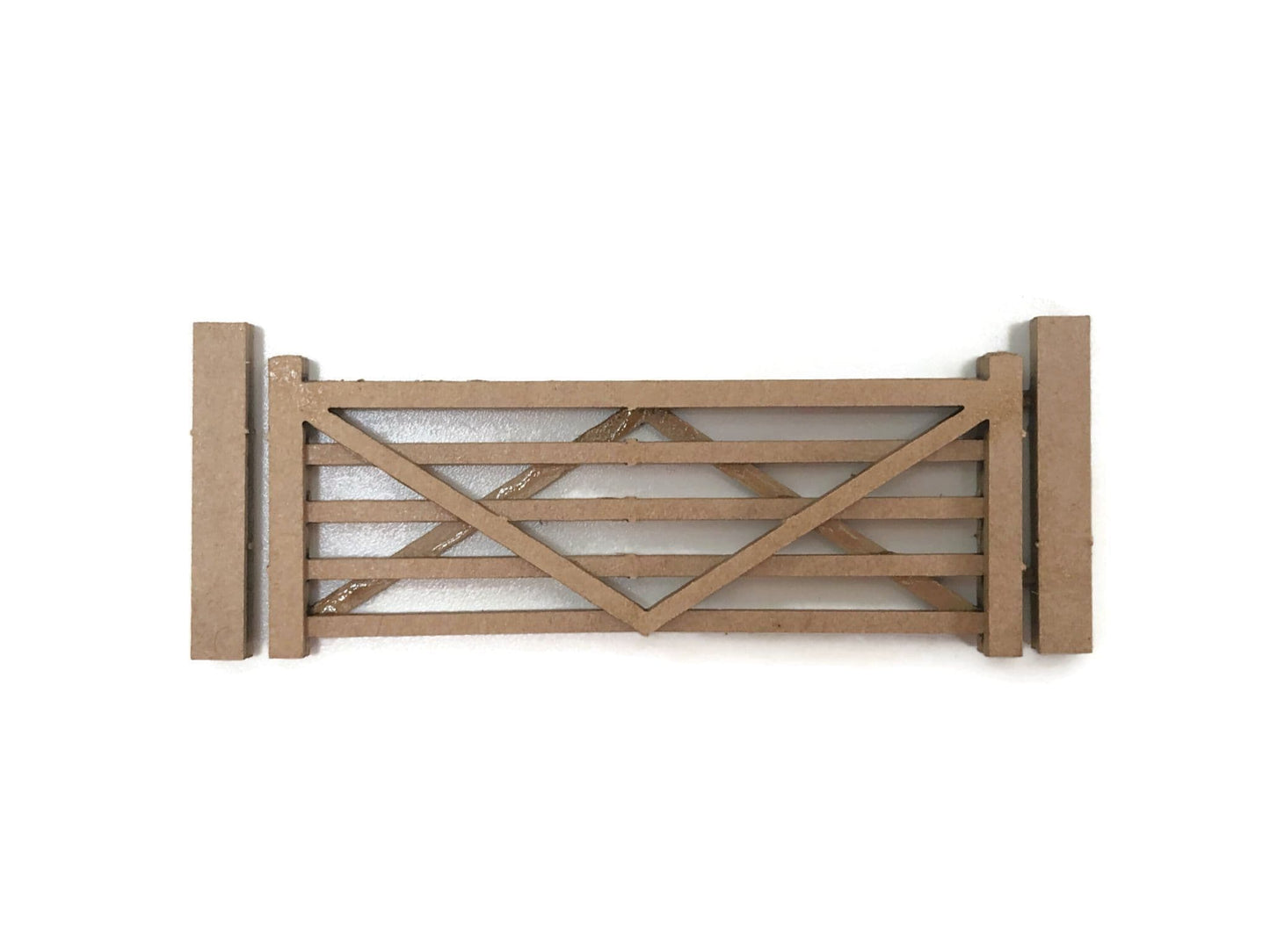 Scale Model Scenery LX459-OO Laser Cut Five Bar Gates & Posts (Pack Of 3) OO/4mm/1:76 - Chester Model Centre