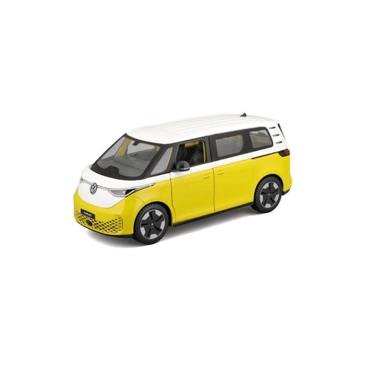 MAISTO #32914 1/24 Scale Die-Cast Volkswagen ID. Buzz 2023 Model Car - White/Yellow - Chester Model Centre
