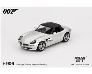 MiniGT MODELS 1/64 Scale James Bond (The World Is Not Enough Movie) BMW Z8 (LHD) - Chester Model Centre
