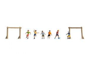 Noch TT45817 Children Playing Football (6) Figure Set - Chester Model Centre