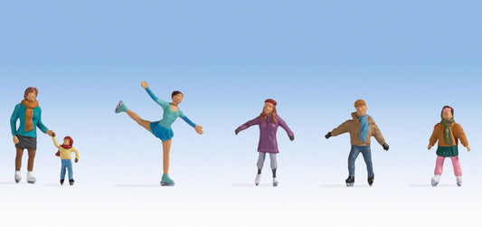 Noch TT:120 N45824 Ice Skaters (6) Figure Set - Chester Model Centre