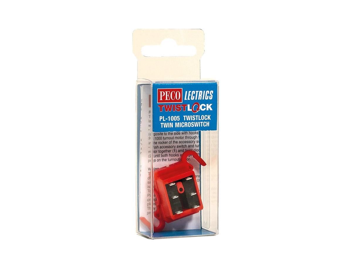 PL-1005 PECO Twistlock Twin Microswitch - Chester Model Centre