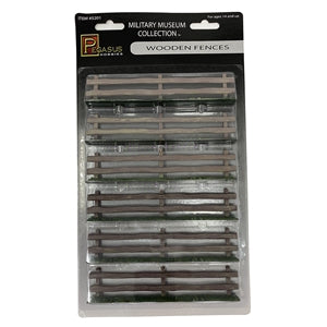 Wooden Fence 6” straight (6 pcs per blister) - Chester Model Centre