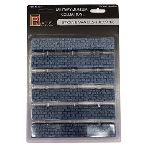 Block Wall 6” straight (6 pcs per blister) - Chester Model Centre