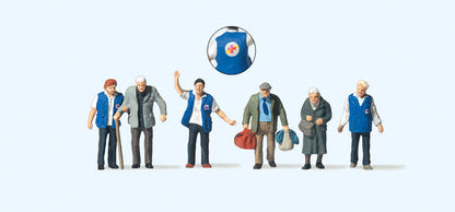 Preisser PR75046 TT:120 Travellers Aid (6) Figure Set - Chester Model Centre