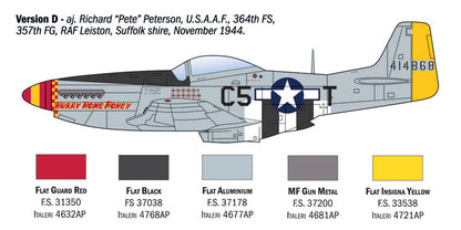 Italeri 1:72 WWII Aces P-51D Mustang - Chester Model Centre