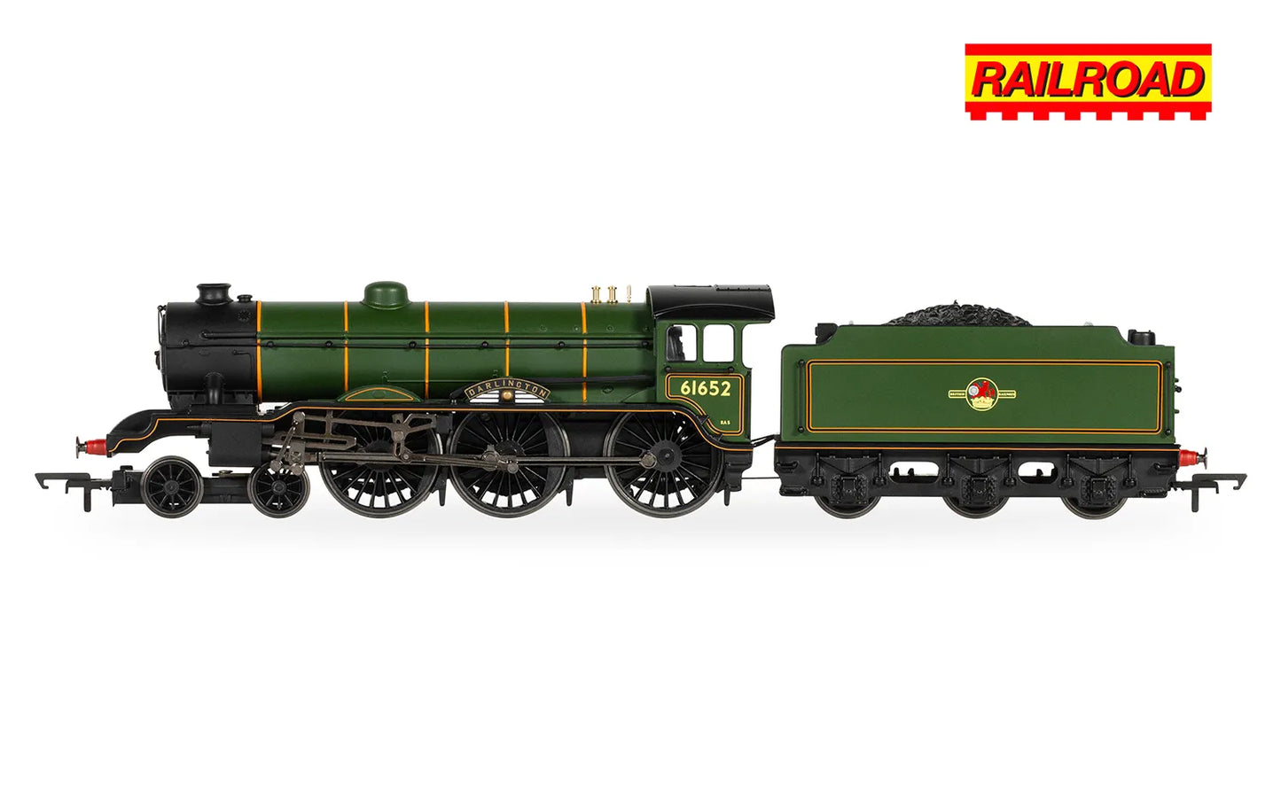 Hornby Railroad R30433 BR B17 Class Locomotive 'Darlington' No.61652 BR Green (DCC Ready)) - Chester Model Centre