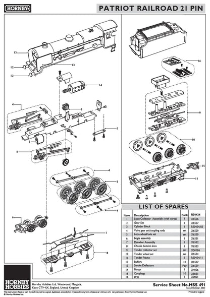 HORNBY Railroad R30434 LMS Patriot Class 4-6-0 'Sir Robert Turnbull' No.5540 - Era 3 (1923-1947) - Chester Model Centre