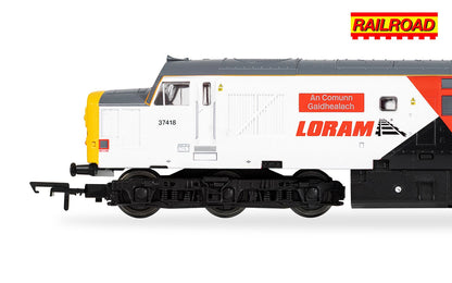 Hornby Railroad Plus - Enhanced Livery R30436 Loram Class 37 AN COMUNN GAIDHEALACH NO.37418 DCC Ready - Chester Model Centre