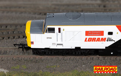 Hornby Railroad Plus - Enhanced Livery R30436 Loram Class 37 AN COMUNN GAIDHEALACH NO.37418 DCC Ready - Chester Model Centre