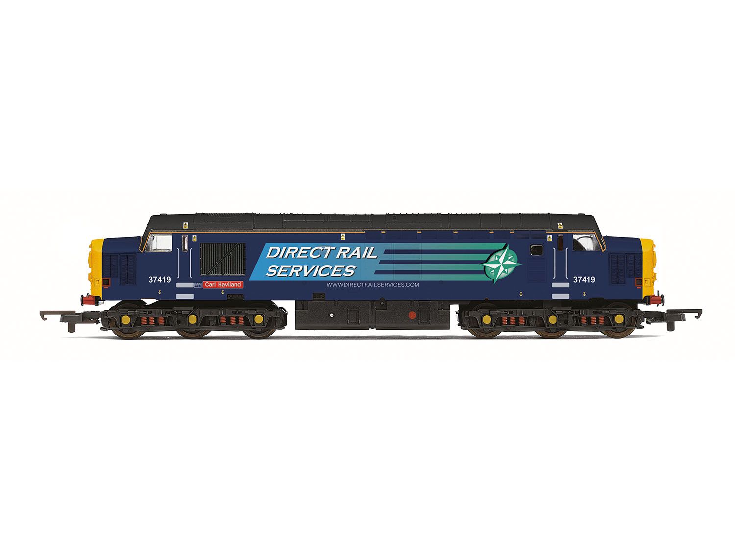 Hornby Railroad Plus - Enhanced Livery R30437 DRS Class 37 Carl Haviland DCC Ready NO. 37419 - Chester Model Centre