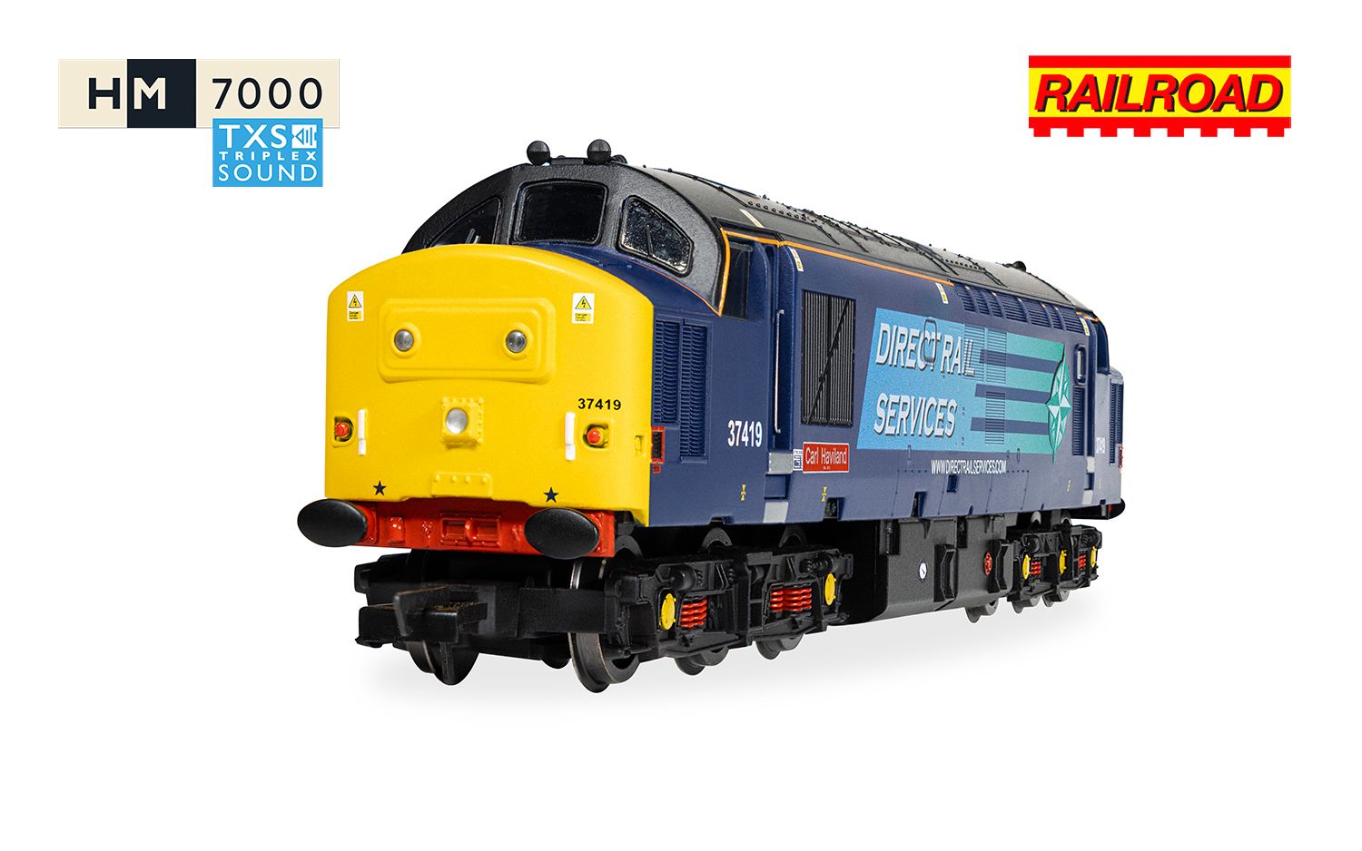 Hornby R30437TXS DRS Class 37  'Carl Haviland' 37419 (DCC Sound fitted) - Chester Model Centre