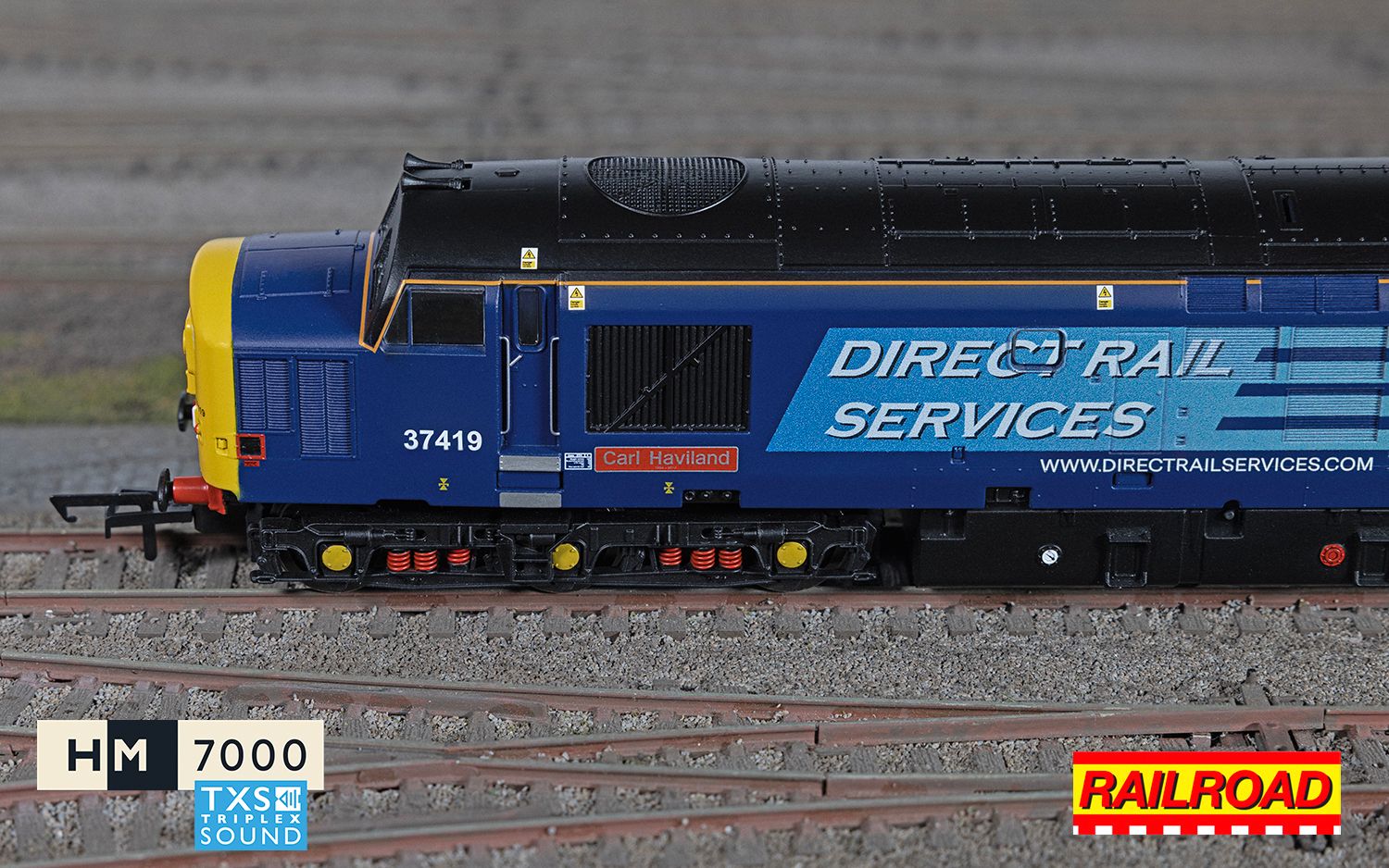 Hornby R30437TXS DRS Class 37  'Carl Haviland' 37419 (DCC Sound fitted) - Chester Model Centre