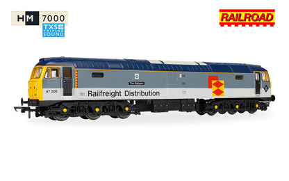 Hornby R30440TXS RailRoad - Railfreight Distribution - Class 47 - 'The Sapper' 47306 (DCC Sound Fitted) - Chester Model Centre