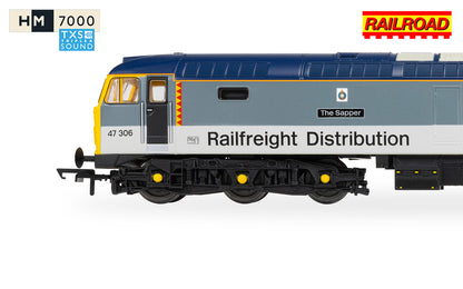 Hornby R30440TXS RailRoad - Railfreight Distribution - Class 47 - 'The Sapper' 47306 (DCC Sound Fitted) - Chester Model Centre