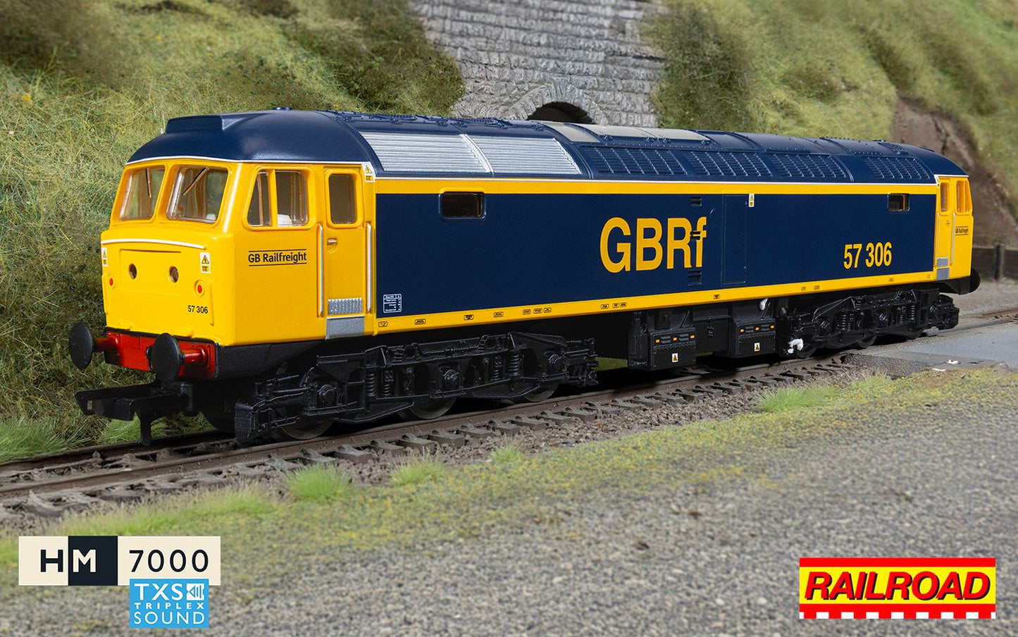 Hornby R30441TXS RailRoad: GBRf - Class 57 - 57306 (DCC Sound Fitted) - Chester Model Centre