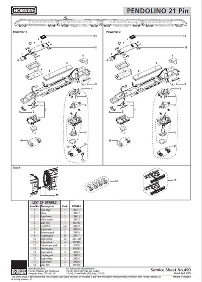 HORNBY R30444 Avanti West Coast - Class 390 - 390121 - 4 Car Train Pack (COP26 Livery) - Chester Model Centre