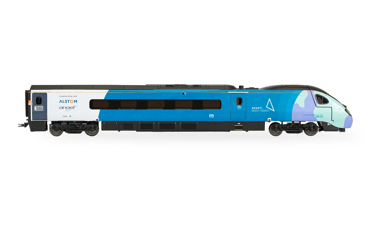 HORNBY R30444 Avanti West Coast - Class 390 - 390121 - 4 Car Train Pack (COP26 Livery) - Chester Model Centre