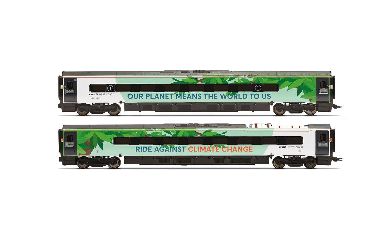 HORNBY R40451 Avanti West Coast Class 390 'Climate Change' Livery Coach Pack 1 - Era 11 - Chester Model Centre