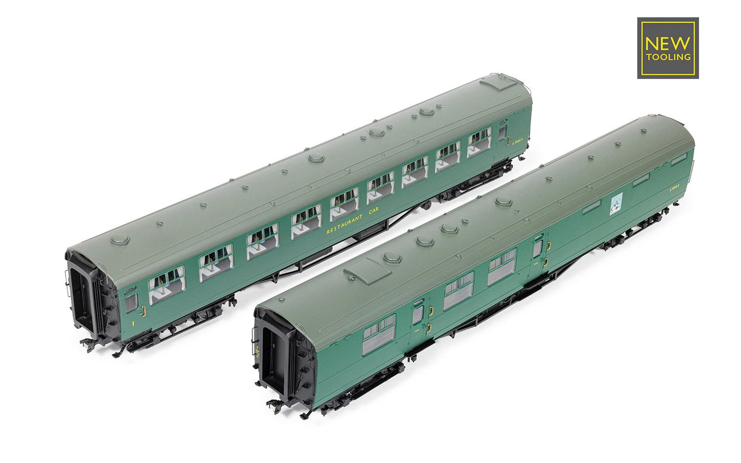 HORNBY R40471 BR - Kitchen and Buttery Car & Composite Restaurant - 7834 'Jolly Tar' - Coach Twin Pack - Chester Model Centre