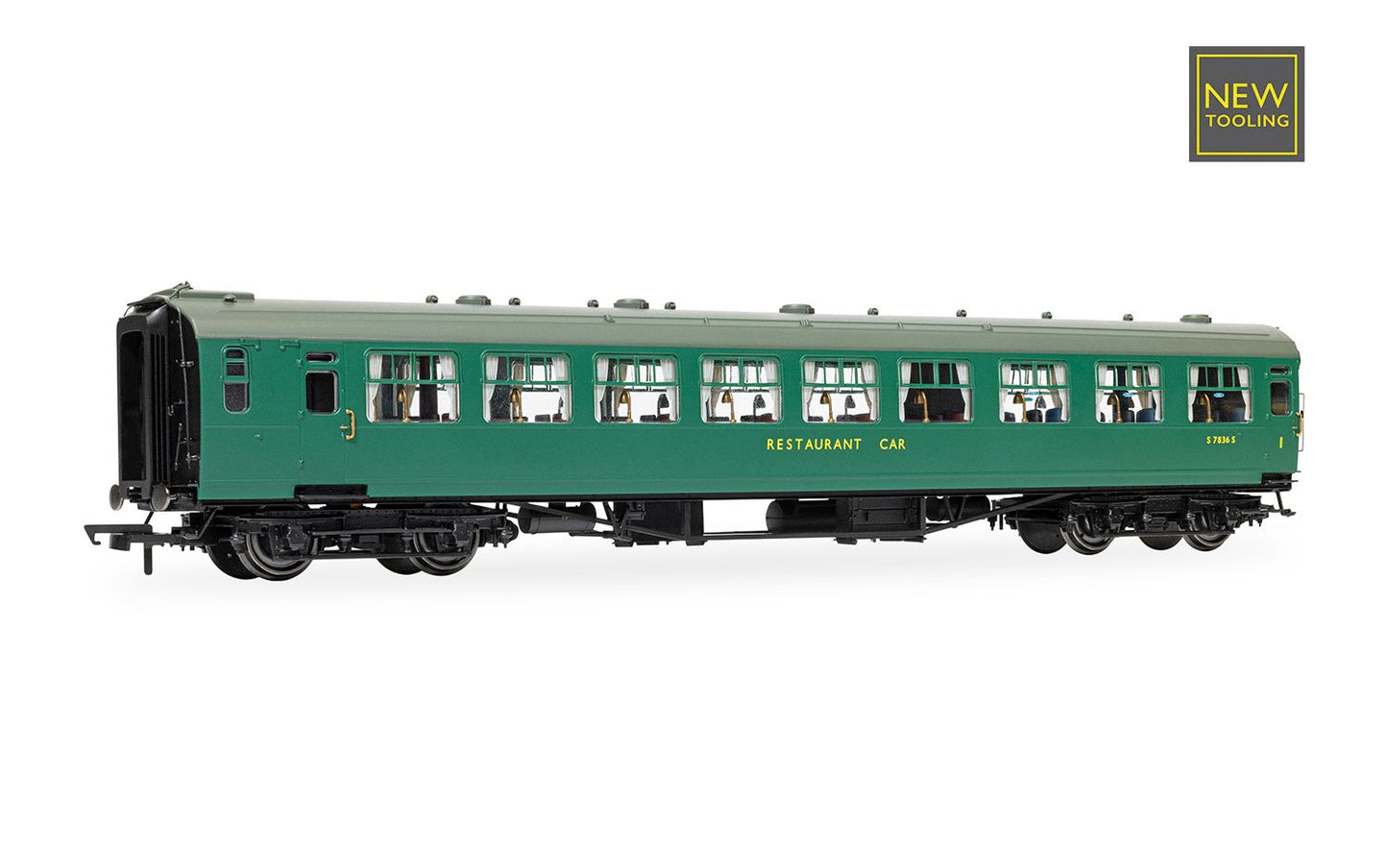 HORNBY R40471 BR - Kitchen and Buttery Car & Composite Restaurant - 7834 'Jolly Tar' - Coach Twin Pack - Chester Model Centre