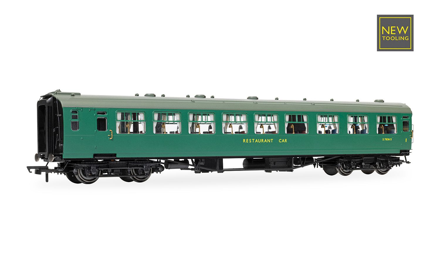HORNBY R40471 BR - Kitchen and Buttery Car & Composite Restaurant - 7834 'Jolly Tar' - Coach Twin Pack - Chester Model Centre