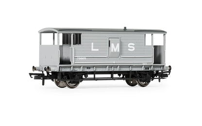 Hornby R60285 OO Gauge LMS Grey 20T Brake Van No.730071 - Chester Model Centre