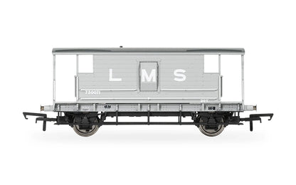 Hornby R60285 OO Gauge LMS Grey 20T Brake Van No.730071 - Chester Model Centre