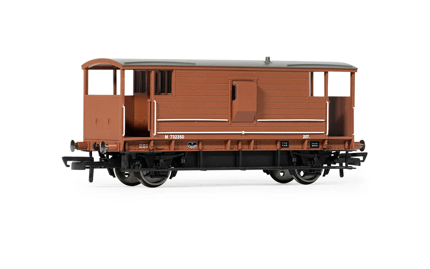 Hornby OO Gauge R60286 BR Bauxite (ex LMS) 20T Brake Van No.732350 - Chester Model Centre