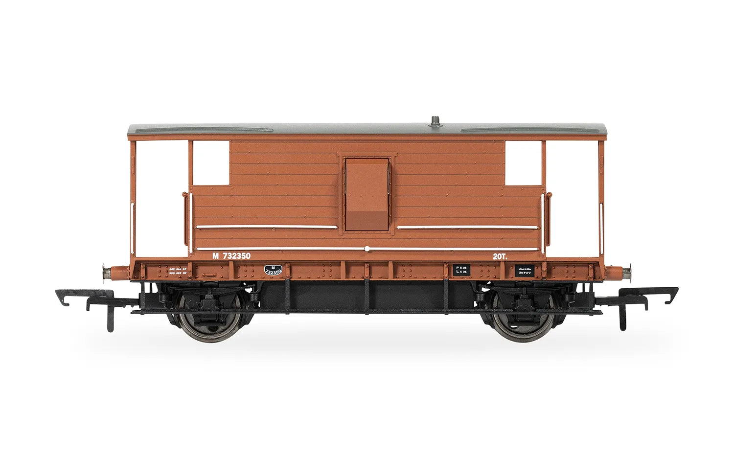 Hornby OO Gauge R60286 BR Bauxite (ex LMS) 20T Brake Van No.732350 - Chester Model Centre