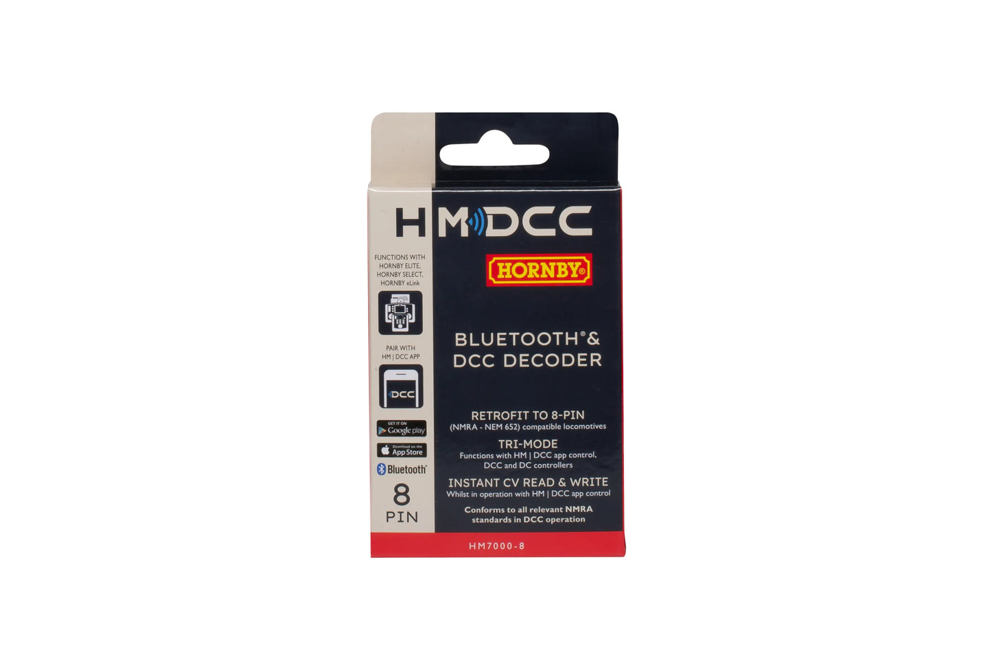 HORNBY R7335 HM7000-8: Bluetooth® & DCC Decoder (8-pin) - Chester Model Centre