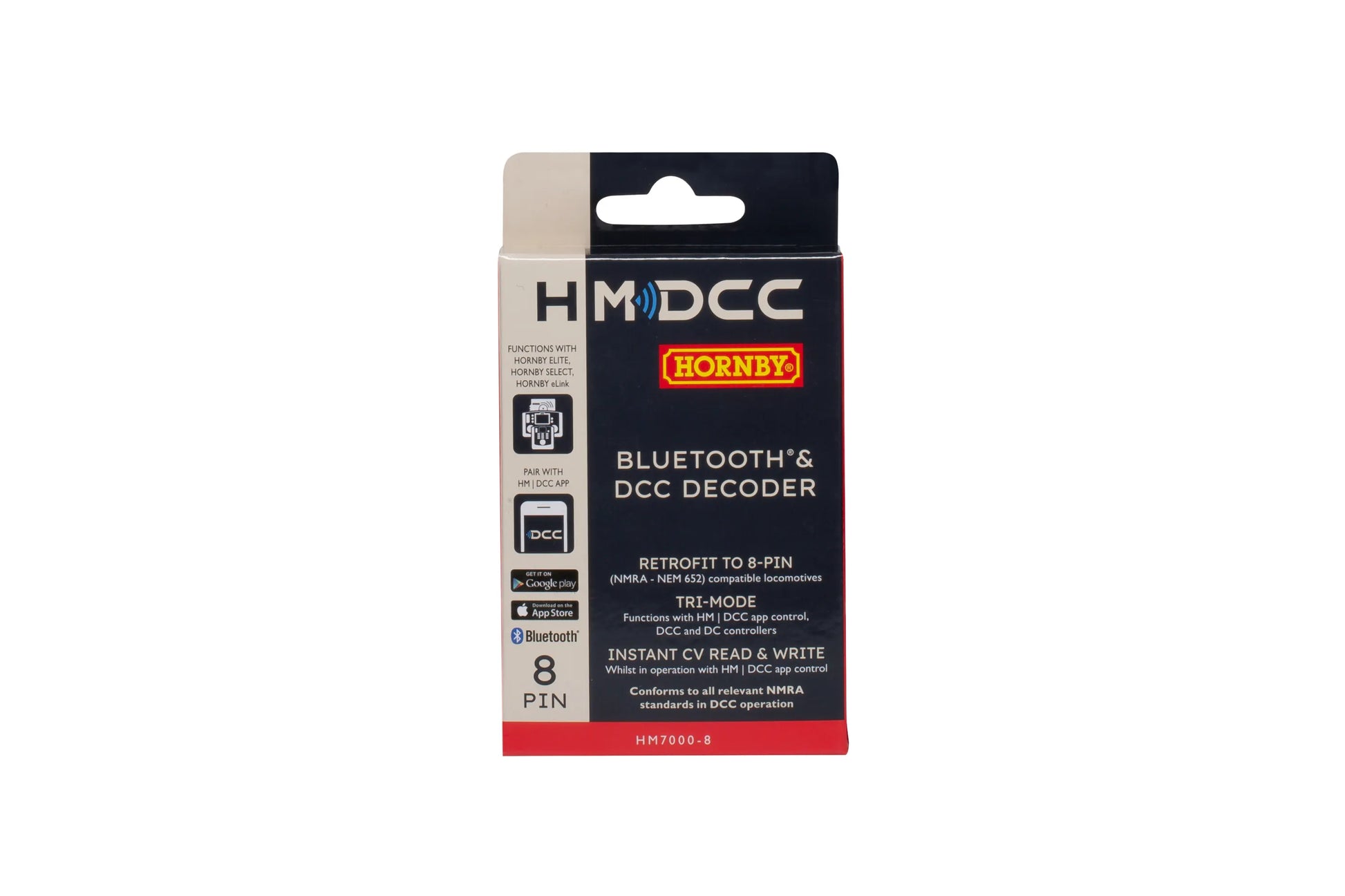 HORNBY R7335 HM7000-8: Bluetooth® & DCC Decoder (8-pin) - Chester Model Centre