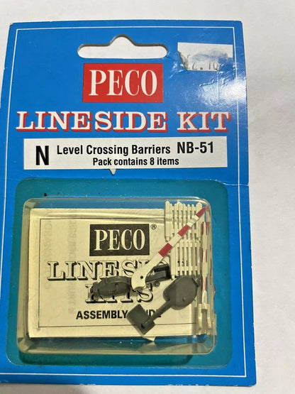 Peco Lineside Kit N Gauge Level Crossing Barriers NB -51 - Chester Model Centre