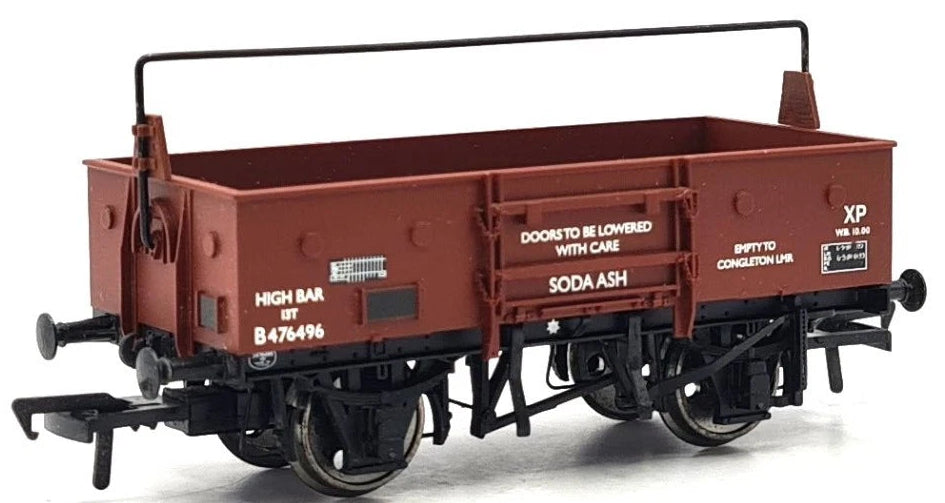 BACHMANN 38-452 13T High Sided Open Wagon with Highbar BR Bauxite Late No.476496 - Chester Model Centre