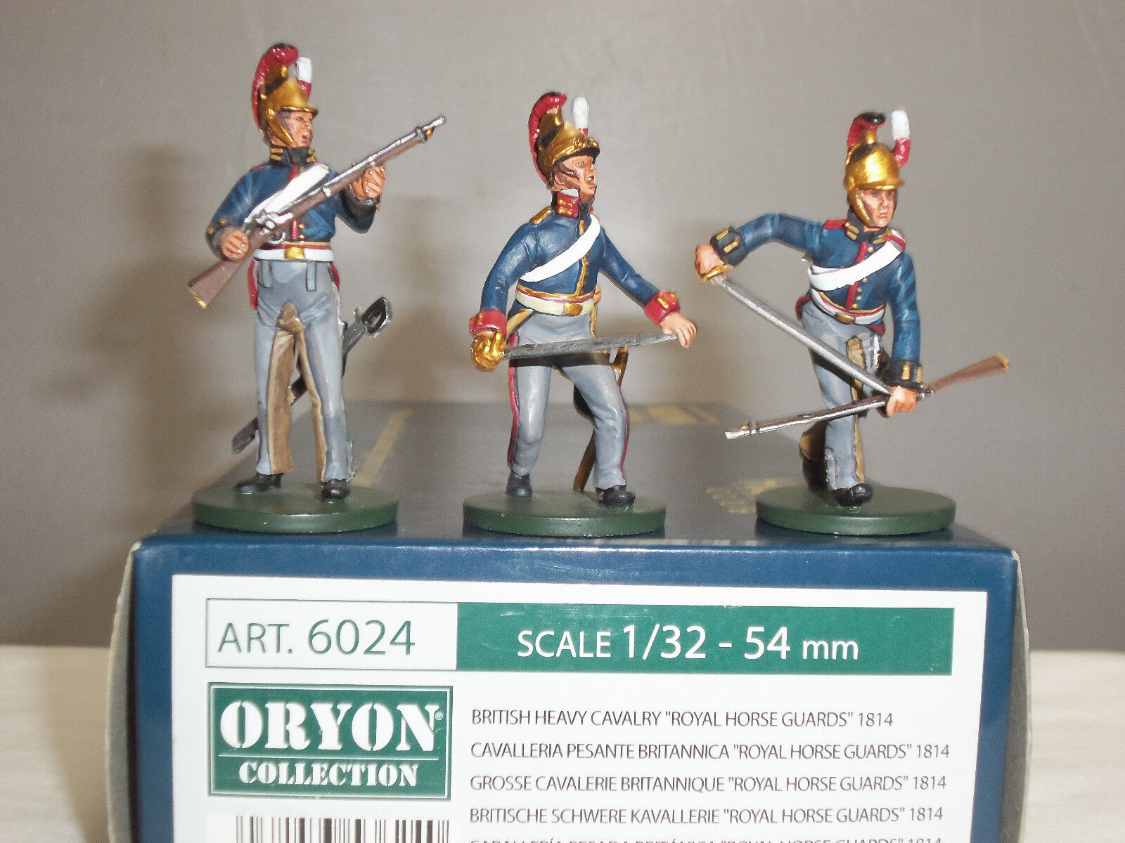 ART. 6024 British Heavy Cavalry "Royal Horse Guards" 1814 - 3 Figure Boxed Set - Chester Model Centre