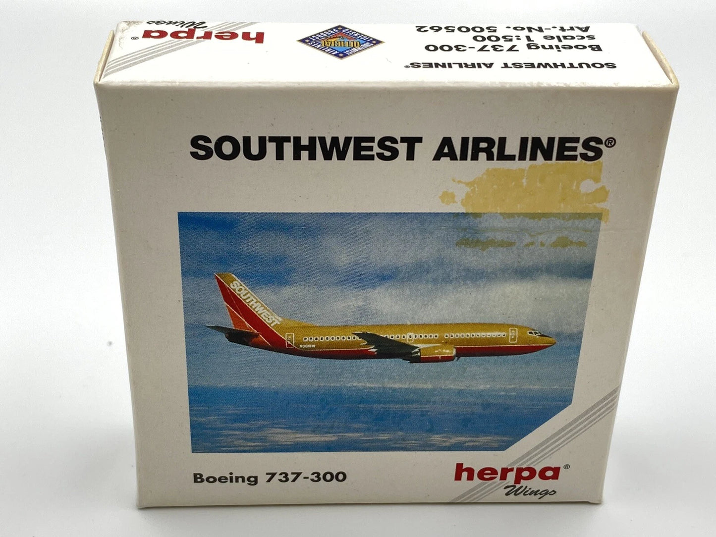 HERPA WINGS (500562) 1:500 SOUTHWEST AIRLINES BOEING 737-300 BOXED - Chester Model Centre