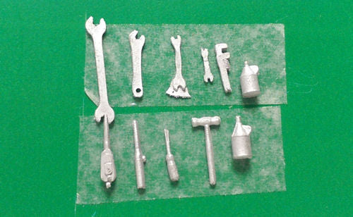 Springside OO Gauge SPDA17  Locomotive Tools Set - Whitemetal Kit - Chester Model Centre