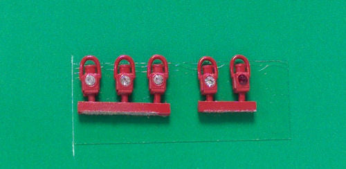 Springside OO Gauge SPDA2 GWR Red Head and Tail Lamps (5) - Chester Model Centre