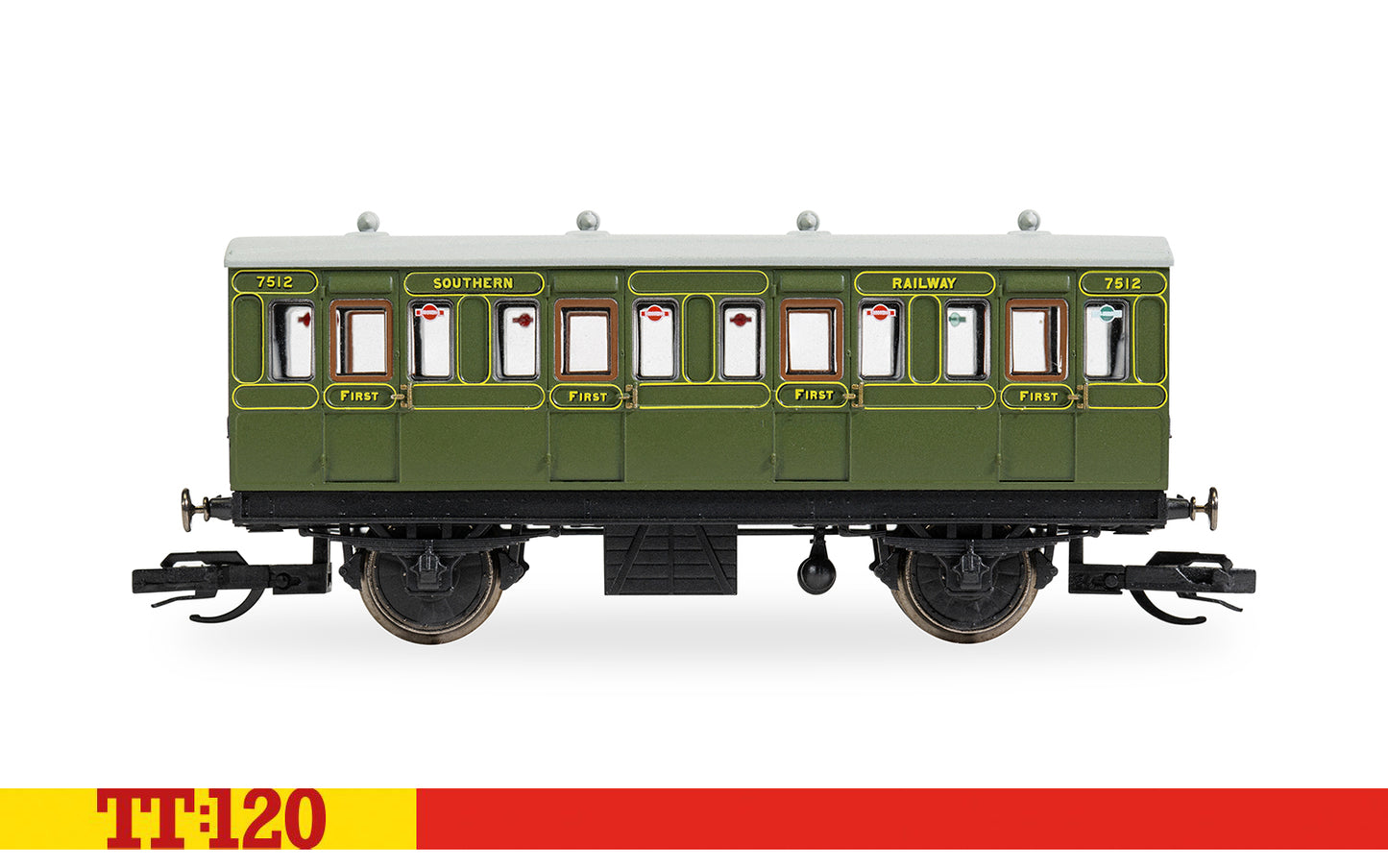 Hornby TT4051 SR - 4 Wheel - '7512' - First Class Coach