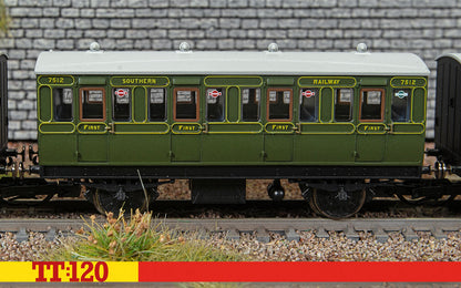 Hornby TT4051 SR - 4 Wheel - '7512' - First Class Coach