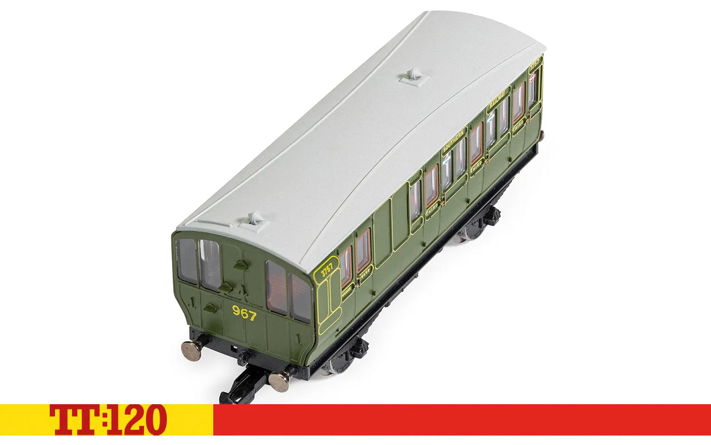 HORNBY TT4053 SR 4-Wheel Coach 3rd Class Brake No.3757 Era 2 - Pre-Grouping 1870-1922 - Chester Model Centre