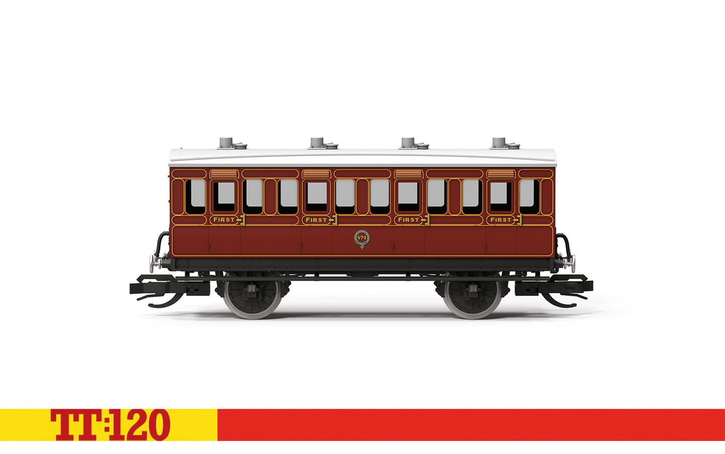 SALE - Hornby TT4055 LB&SCR  4 Wheel - First Class Coach -  '474'