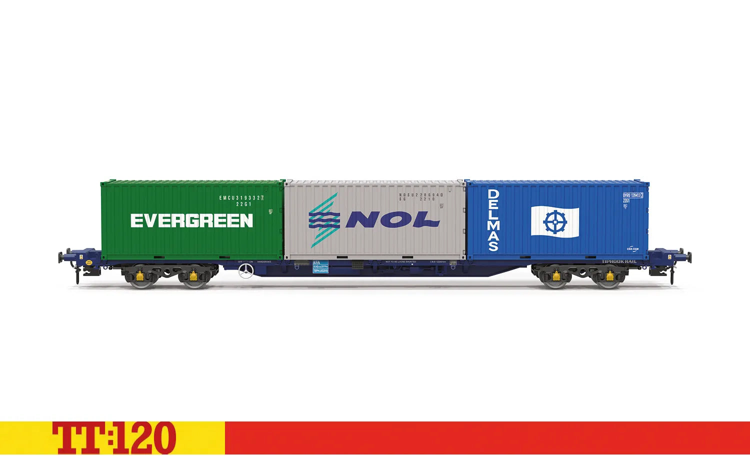 HORNBY TT6032 Touax KFA Container Wagon with 3x20 Containers - Chester Model Centre