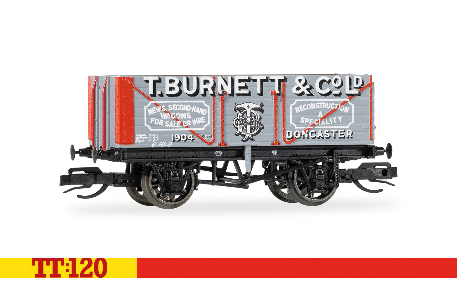 Hornby TT120 TT6041 T Burnett 7 Plank Wagon - Chester Model Centre
