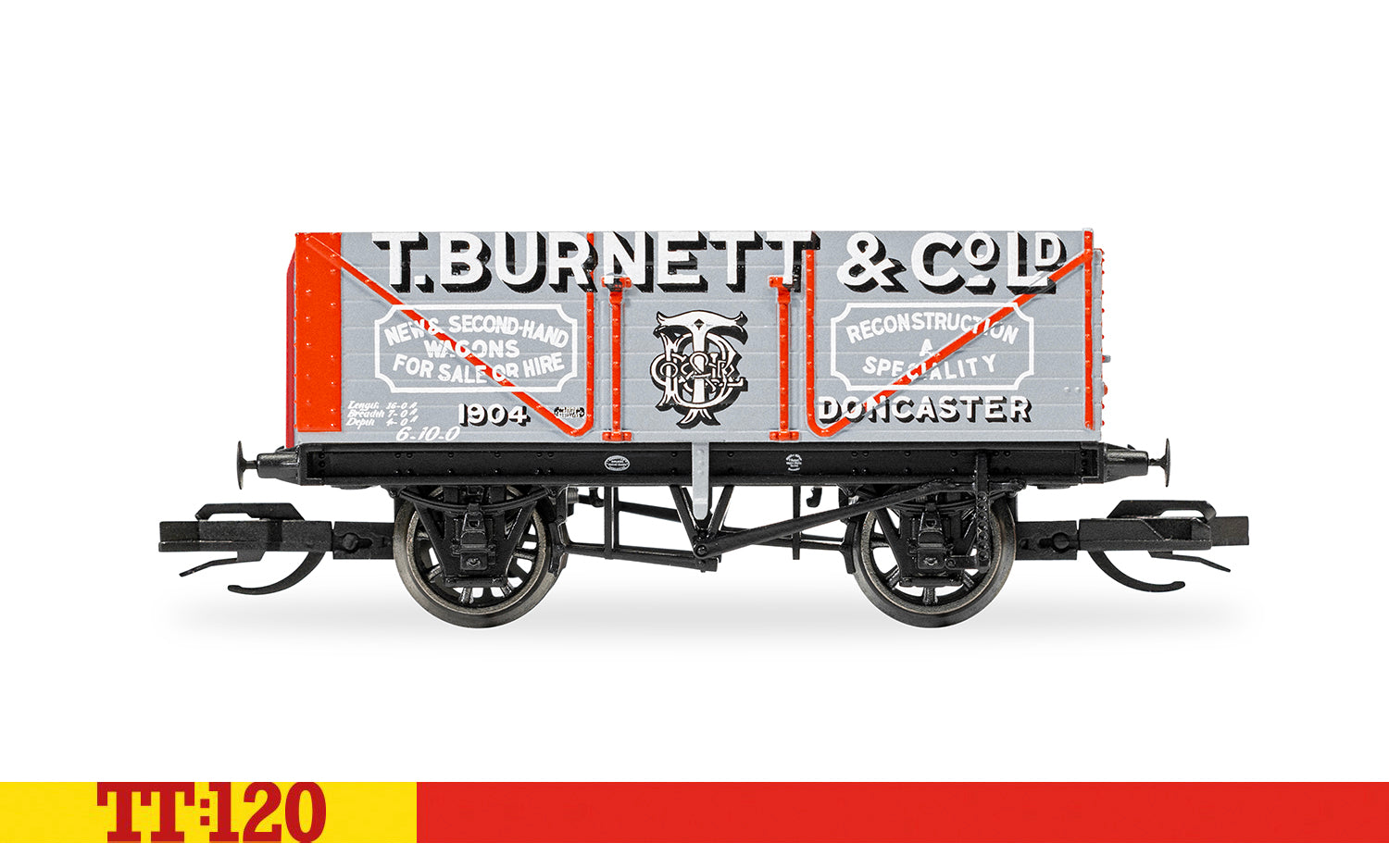 Hornby TT120 TT6041 T Burnett 7 Plank Wagon - Chester Model Centre