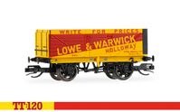 Hornby TT120 TT6042 7 Plank Wagon triple pack - Lowe & Warwick Bernard T Frost Shirebrook - Chester Model Centre